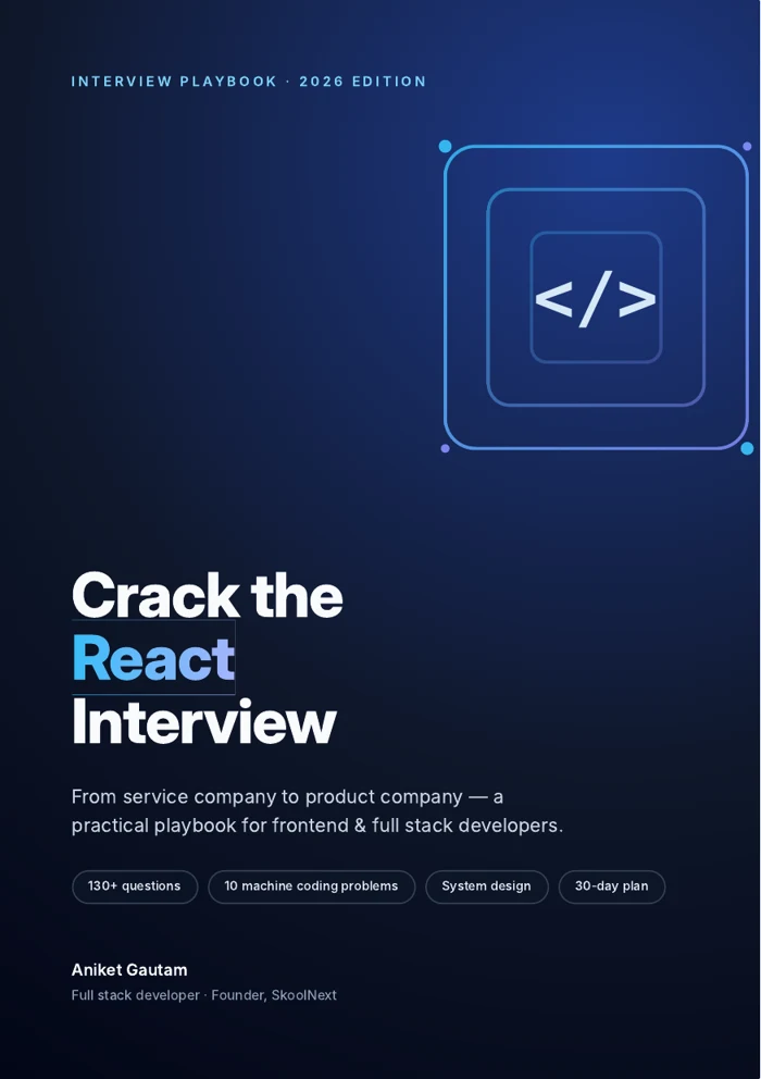 Cover of Crack the React Interview